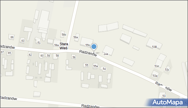 Radzanów, Radzanów, 56b, mapa Radzanów