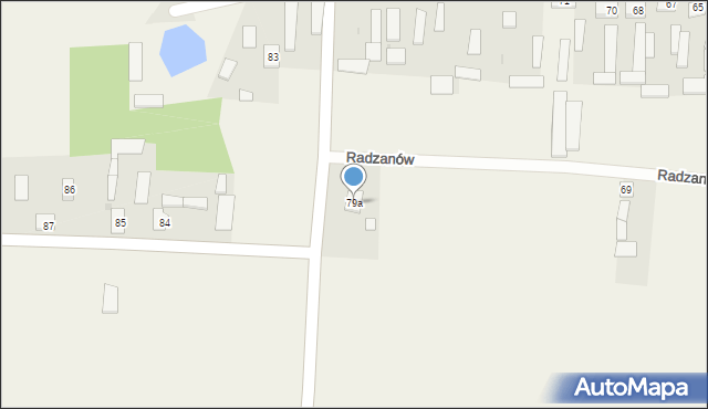 Radzanów, Radzanów, 79a, mapa Radzanów