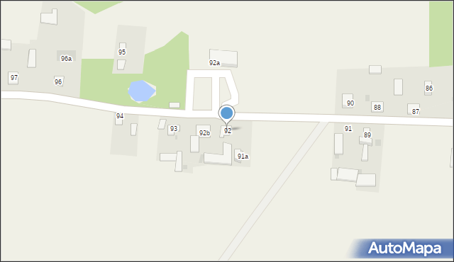 Radzanów, Radzanów, 92, mapa Radzanów