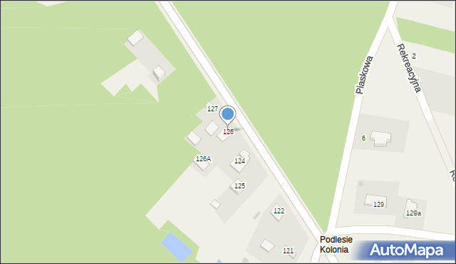 Radzanów, Radzanów, 126, mapa Radzanów