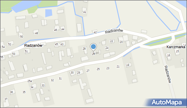 Radzanów, Radzanów, 26, mapa Radzanów