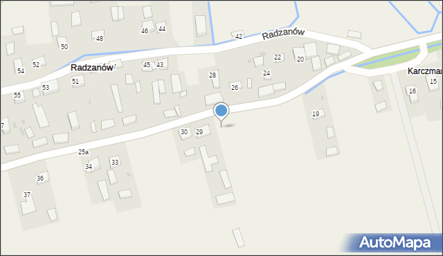 Radzanów, Radzanów, 27, mapa Radzanów