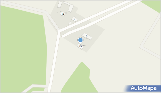 Radzanowo-Lasocin, Radzanowo-Lasocin, 8A, mapa Radzanowo-Lasocin