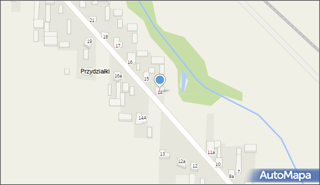 Radzice Duże, Radzice Duże, 14, mapa Radzice Duże