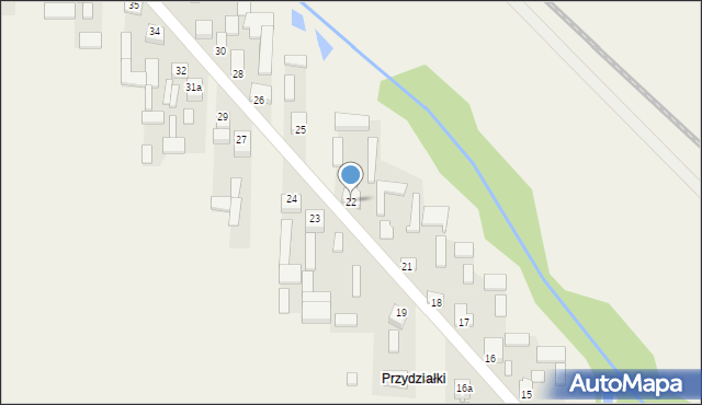 Radzice Duże, Radzice Duże, 22, mapa Radzice Duże