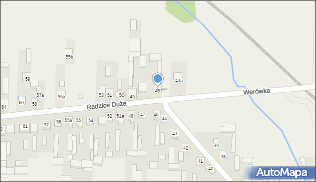 Radzice Duże, Radzice Duże, 45, mapa Radzice Duże