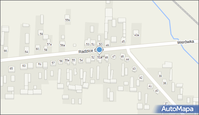 Radzice Duże, Radzice Duże, 51a, mapa Radzice Duże