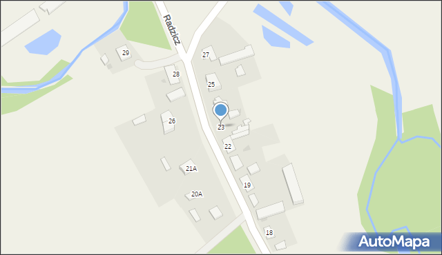 Radzicz, Radzicz, 23, mapa Radzicz