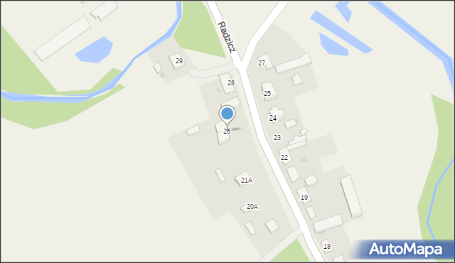 Radzicz, Radzicz, 26, mapa Radzicz