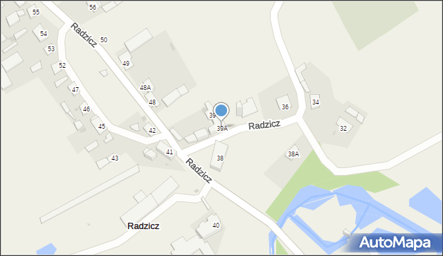 Radzicz, Radzicz, 39A, mapa Radzicz