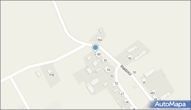 Radzicz, Radzicz, 57a, mapa Radzicz