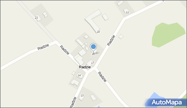 Radzie, Radzie, 18, mapa Radzie