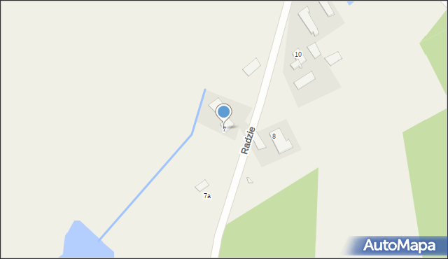 Radzie, Radzie, 7, mapa Radzie