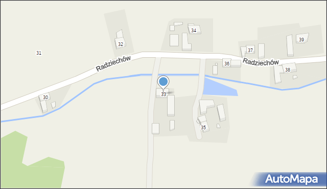 Radziechów, Radziechów, 33, mapa Radziechów