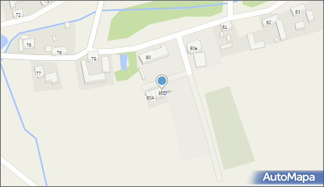 Radziechów, Radziechów, 80D, mapa Radziechów
