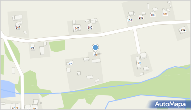 Radziechów, Radziechów, 98, mapa Radziechów