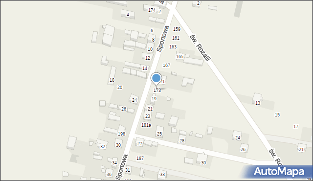 Radziechowice Drugie, Radziechowice Drugie, 173, mapa Radziechowice Drugie