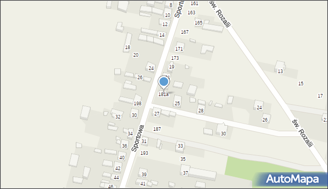 Radziechowice Drugie, Radziechowice Drugie, 181a, mapa Radziechowice Drugie