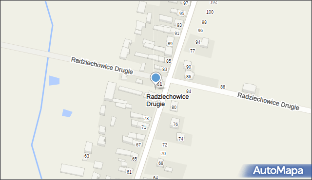 Radziechowice Drugie, Radziechowice Drugie, 88, mapa Radziechowice Drugie