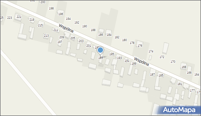 Radziechowice Pierwsze, Radziechowice Pierwsze, 185, mapa Radziechowice Pierwsze