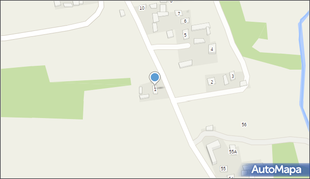 Radzięcin, Radzięcin, 1, mapa Radzięcin