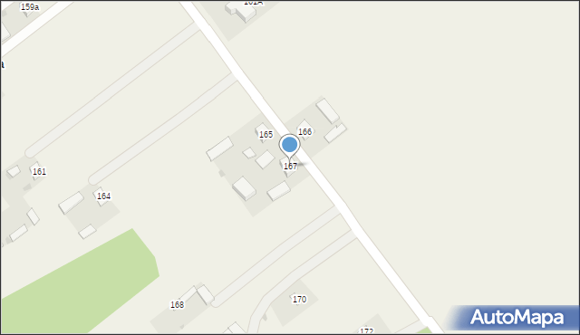 Radzięcin, Radzięcin, 167, mapa Radzięcin