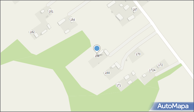 Radzięcin, Radzięcin, 168, mapa Radzięcin