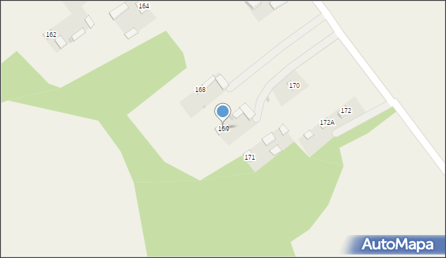 Radzięcin, Radzięcin, 169, mapa Radzięcin