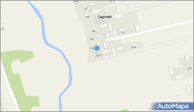 Radzięcin, Radzięcin, 193, mapa Radzięcin