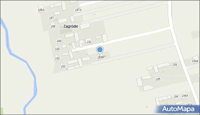 Radzięcin, Radzięcin, 193A, mapa Radzięcin