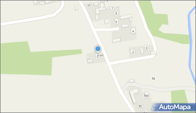 Radzięcin, Radzięcin, 3a, mapa Radzięcin