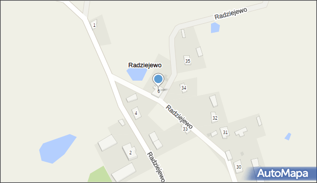 Radziejewo, Radziejewo, 6, mapa Radziejewo