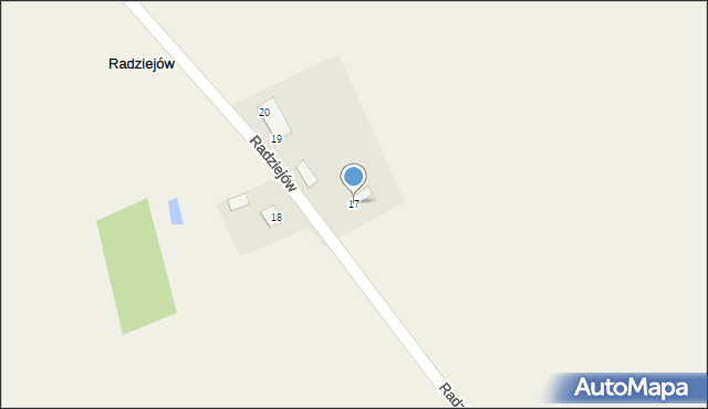 Radziejów, Radziejów, 17, mapa Radziejów