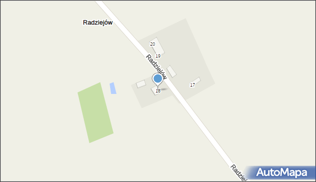 Radziejów, Radziejów, 18, mapa Radziejów