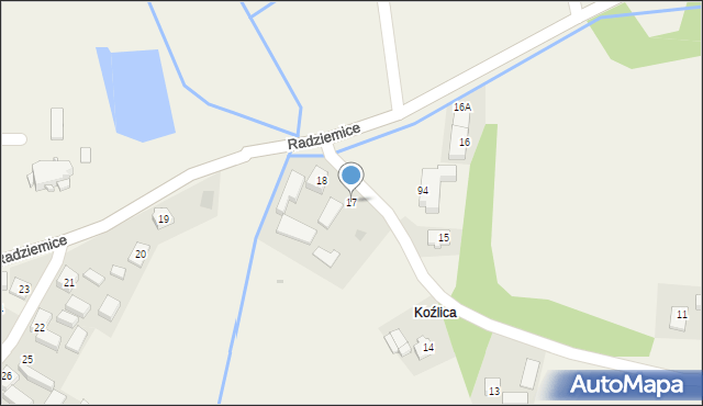 Radziemice, Radziemice, 17, mapa Radziemice