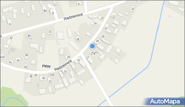 Radziemice, Radziemice, 27a, mapa Radziemice