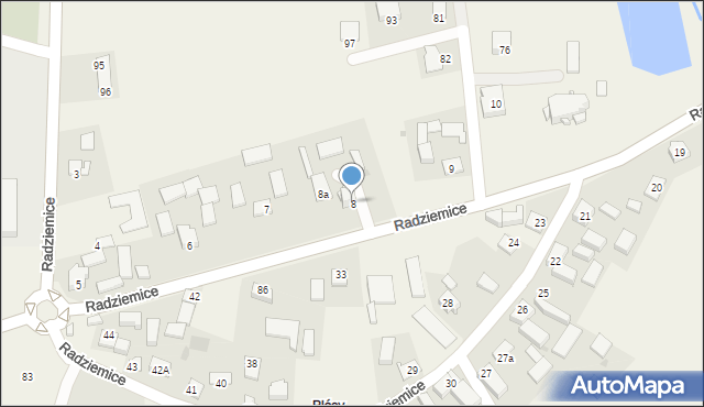 Radziemice, Radziemice, 8, mapa Radziemice