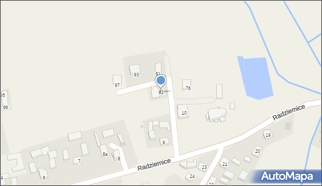 Radziemice, Radziemice, 82, mapa Radziemice
