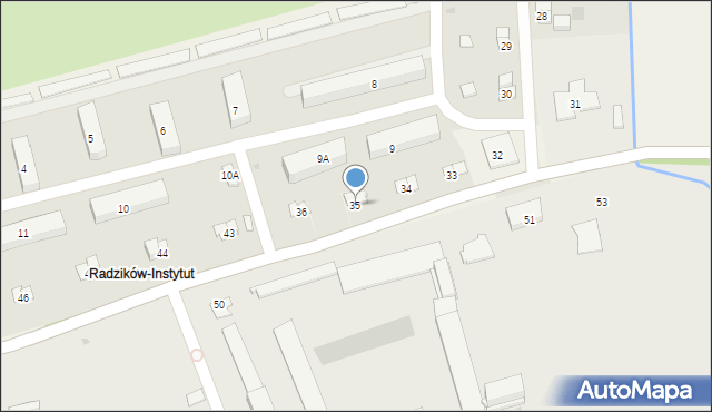 Radzików, Radzików, 35, mapa Radzików