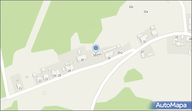 Radzików, Radzików, 30/1, mapa Radzików
