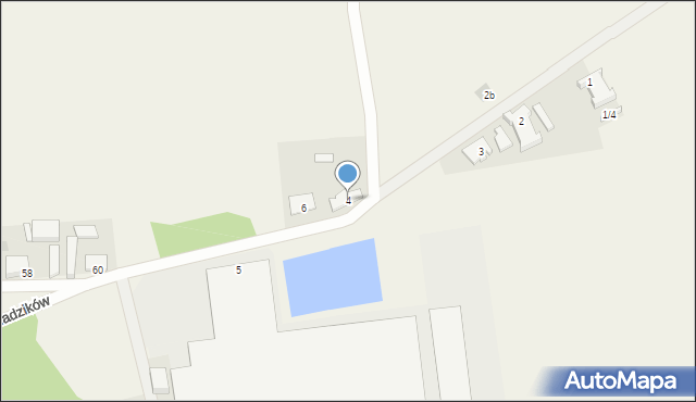 Radzików, Radzików, 4, mapa Radzików