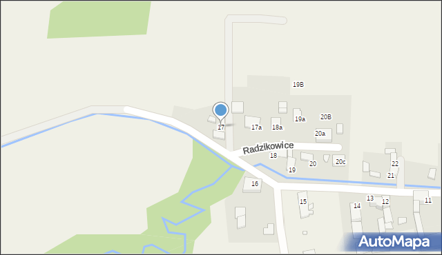 Radzikowice, Radzikowice, 17, mapa Radzikowice