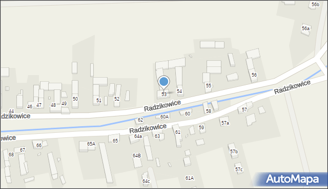 Radzikowice, Radzikowice, 53, mapa Radzikowice
