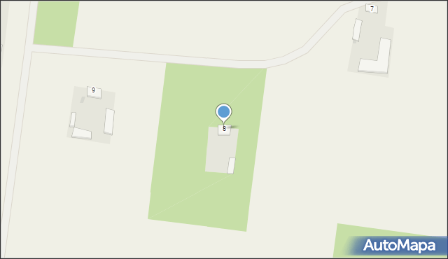 Radzikowo Scalone, Radzikowo Scalone, 8, mapa Radzikowo Scalone