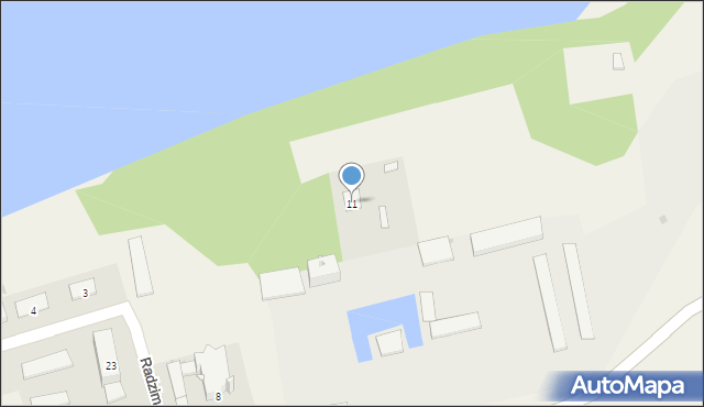 Radzim, Radzim, 11, mapa Radzim