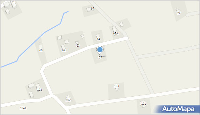 Radzimów Dolny, Radzimów Dolny, 65, mapa Radzimów Dolny