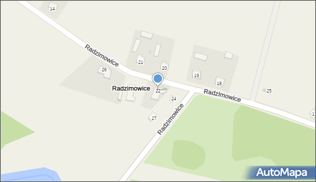 Radzimowice, Radzimowice, 22, mapa Radzimowice