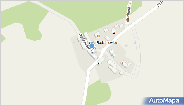 Radzimowice, Radzimowice, 6, mapa Radzimowice