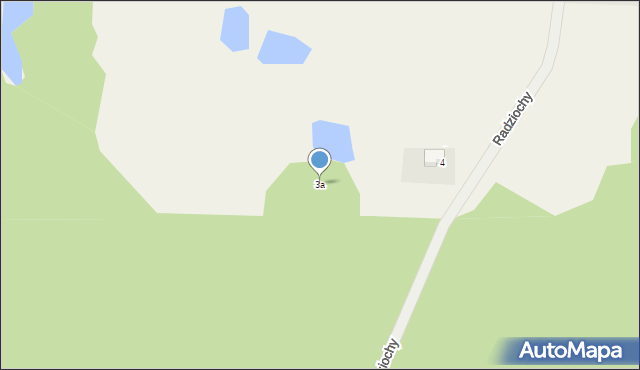 Radziochy, Radziochy, 3a, mapa Radziochy