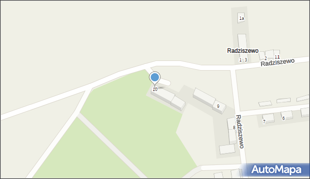 Radziszewo, Radziszewo, 10, mapa Radziszewo